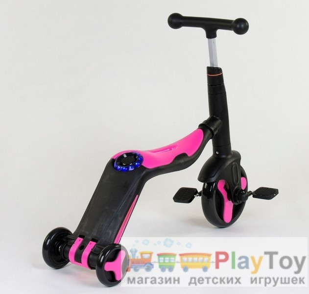 Самокат-беговел-велосипед детский трехколесный Best Scooter (JT 70708) 3 в 1, Розовый Самокат-беговел-велосипед детский трехколесный Best Scooter (JT 70708) 3 в 1, Розовый