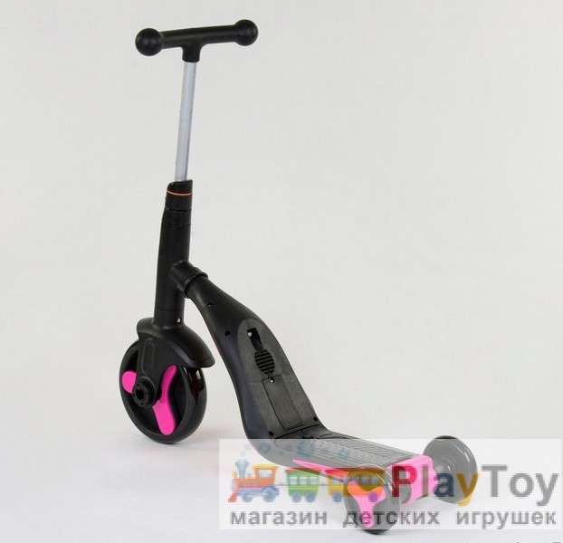 Самокат-беговел-велосипед детский трехколесный Best Scooter (JT 70708) 3 в 1, Розовый Самокат-беговел-велосипед детский трехколесный Best Scooter (JT 70708) 3 в 1, Розовый