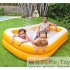 Дитячий надувний басейн Intex 57181-3 Мандарин 229 х 147 х 46 см з кульками 10 шт тентом підстилкою насосом
