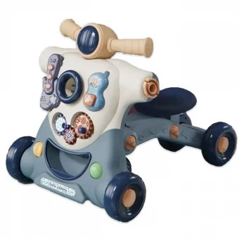 Ходунки-каталка Baby Walker 999 T 3 в 1 (велобег, пальчиковые игры, музыкальная погремушка, мелодии, подсветка)
