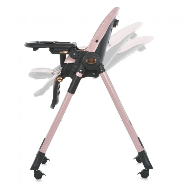 Стульчик для кормления El Camino ME 1037-B CRYSTAL Rose Gold (съемный столик, чехол, 4 колеса) Стульчик для кормления El Camino ME 1037-B CRYSTAL Rose Gold (съемный столик, чехол, 4 колеса)