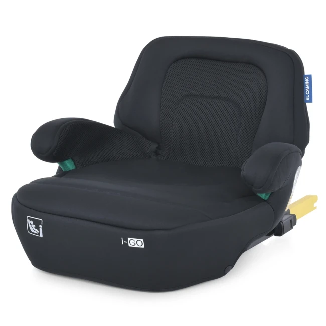 Автокресло-бустер El Camino ME 1112 i-GO Black, Isofix, i-SIZE R129, 22-36 кг