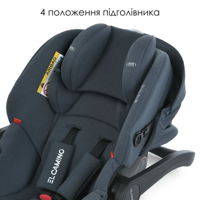Автокресло бебикокон El Camino ME 1186 i-KEEP Melange Rock Gray для новорожденного Автокресло бебикокон El Camino ME 1186 i-KEEP Melange Rock Gray для новорожденного