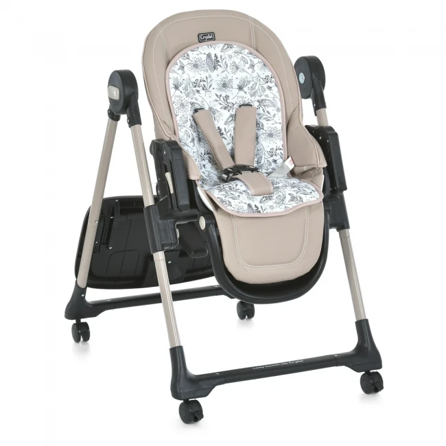 Стульчик для кормления El Camino ME 1037-B CRYSTAL Beige (съемный столик, чехол, 4 колеса) Стульчик для кормления El Camino ME 1037-B CRYSTAL Beige (съемный столик, чехол, 4 колеса)