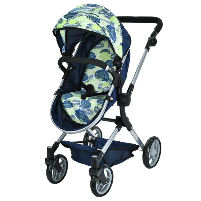 Коляска для кукол Melogo 9707 2 в 1 (трансформер, корзинка)