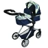 Коляска для кукол Melogo 9707 2 в 1 (трансформер, корзинка)