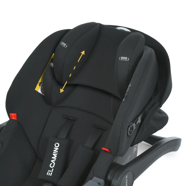 Автокресло бебикокон El Camino ME 1186 i-KEEP Melange Jet Black для новорожденного Автокресло бебикокон El Camino ME 1186 i-KEEP Melange Jet Black для новорожденного