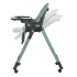 Стільчик для годування El Camino ME 1037-B CRYSTAL Green (знімний столик, чохол, 4 колеса)