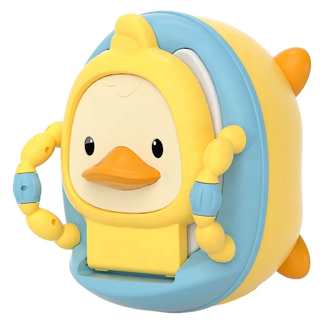 Детский портативный горшок Baby Comfort 8946 Утенок (складной, накладка, ёршик)