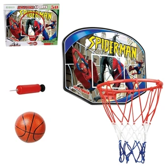 Баскетбольное кольцо CX 50-8 Spider Man (щит, сетка, мяч, насос)