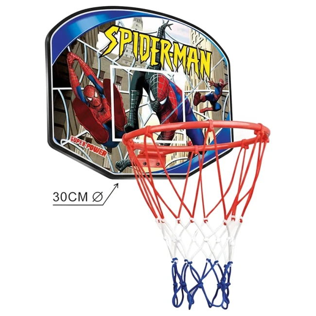 Баскетбольное кольцо CX 50-8 Spider Man (щит, сетка, мяч, насос)