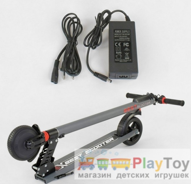 Двухколесный электросамокат Best Scooter (83325) Серый Двухколесный электросамокат Best Scooter (83325) Серый