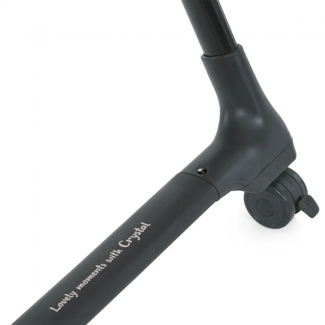 Стульчик для кормления El Camino ME 1037-B CRYSTAL Black Gold (съемный столик, чехол, 4 колеса)