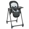 Стульчик для кормления El Camino ME 1037-B CRYSTAL Black Gold (съемный столик, чехол, 4 колеса)