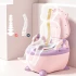 Детский портативный горшок Baby Comfort 8947 Коровка (складной, накладка, ёршик)