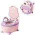 Детский портативный горшок Baby Comfort 8947 Коровка (складной, накладка, ёршик)