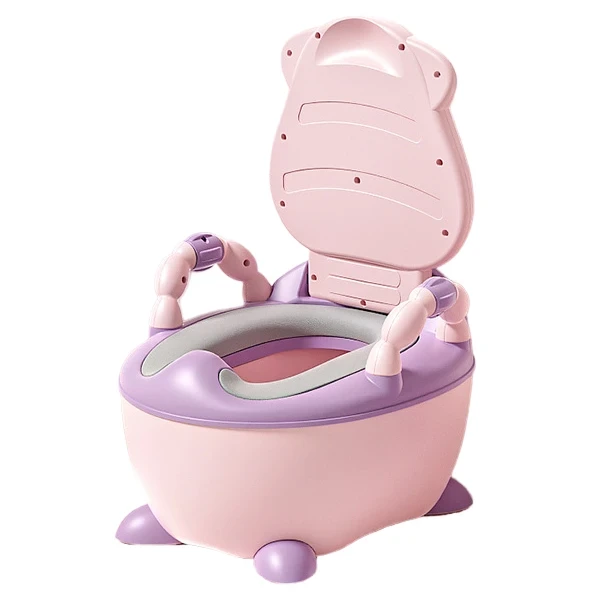 Детский портативный горшок Baby Comfort 8947 Коровка (складной, накладка, ёршик)