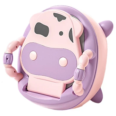 Детский портативный горшок Baby Comfort 8947 Коровка (складной, накладка, ёршик)