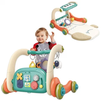 Ходунки-каталка коврик Walker Fitness 6660 3 в 1 (бизиборд, 3 погремушки-подвески, зеркало, пианино, мелодии, подсветка) Ходунки-каталка коврик Walker Fitness 6660 3 в 1 (бизиборд, 3 погремушки-подвески, зеркало, пианино, мелодии, подсветка)