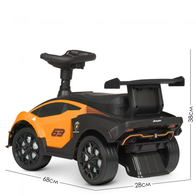 Каталка-толокар машинка 660-7 Lamborghini, оранжевый Каталка-толокар машинка 660-7 Lamborghini, оранжевый