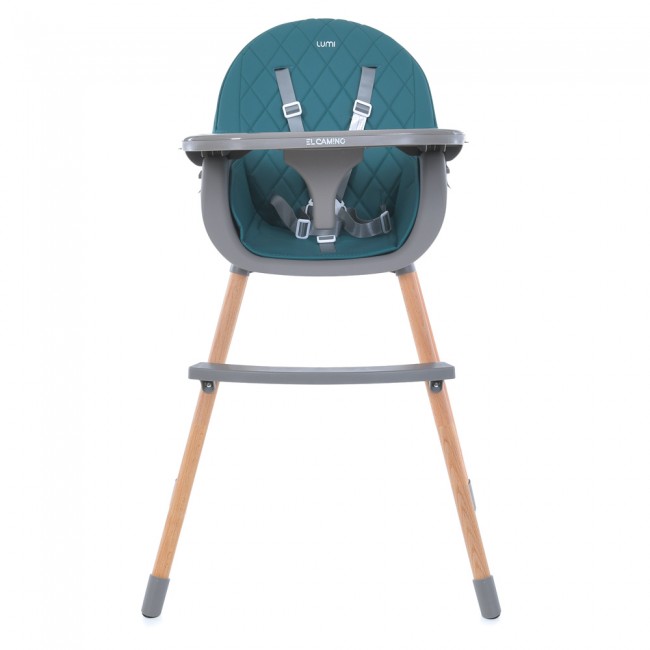 Стільчик для годування El Camino ME 1111 LUMI Teal (знімний столик, чохол) Стільчик для годування El Camino ME 1111 LUMI Teal (знімний столик, чохол)