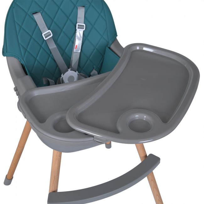 Стільчик для годування El Camino ME 1111 LUMI Teal (знімний столик, чохол) Стільчик для годування El Camino ME 1111 LUMI Teal (знімний столик, чохол)