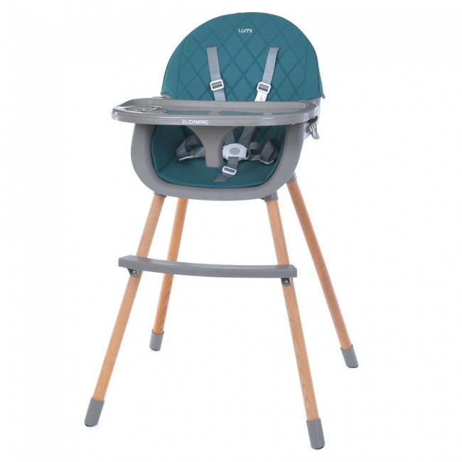 Стульчик для кормления El Camino ME 1111 LUMI Teal (съемный столик, чехол)