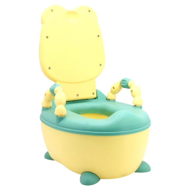 Детский портативный горшок Baby Comfort 8948 Жабка (складной, накладка, ёршик)