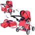 Коляска для кукол Melogo 9379/029 3в1 (трансформер, люлька-переноска, корзинка, сумка)