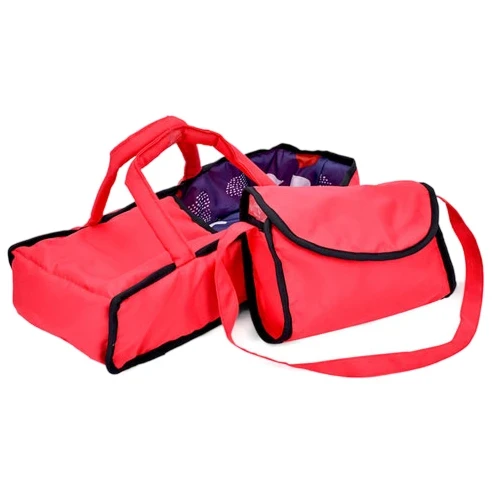 Коляска для кукол Melogo 9379/029 3в1 (трансформер, люлька-переноска, корзинка, сумка)