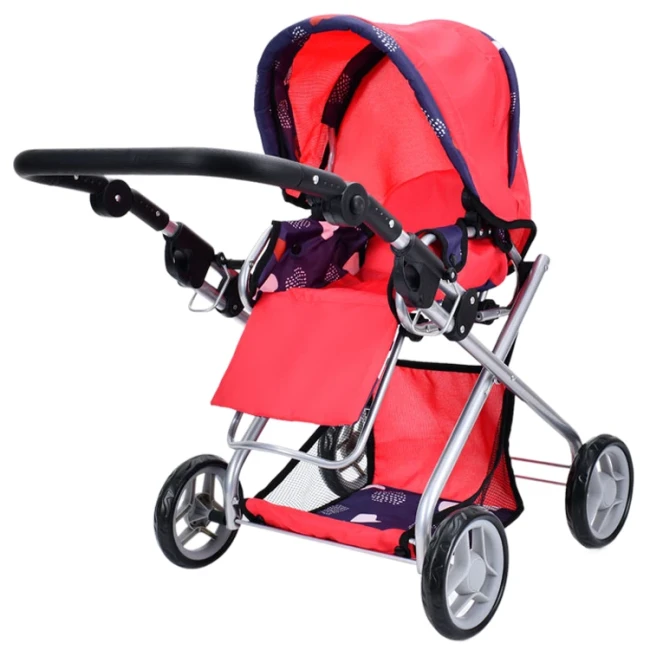 Коляска для кукол Melogo 9379/029 3в1 (трансформер, люлька-переноска, корзинка, сумка)