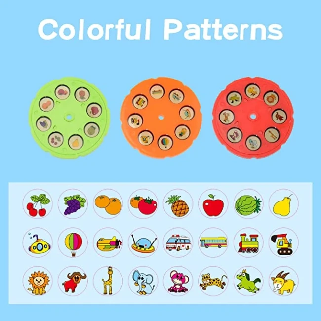 Дитячий столик проектор для малювання YM 6886 (підсвічування, музика, фломастери, диски з картинками)