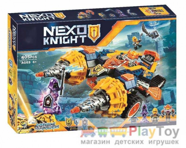 Конструктор "Nexo Knights" (10703) Бур-машина Акселя, 405 деталей - Аналог 70354