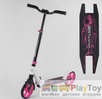 Самокат детский двухколесный Best Scooter (92465) "Shark", амортизатор, колеса 200 - PU Самокат детский двухколесный Best Scooter (92465) "Shark", амортизатор, колеса 200 - PU