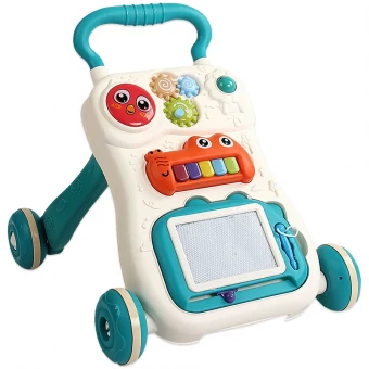 Ходунки-каталка Baby Walker 954 (мелодии, пианино, шестерни, дощечка для рисования)