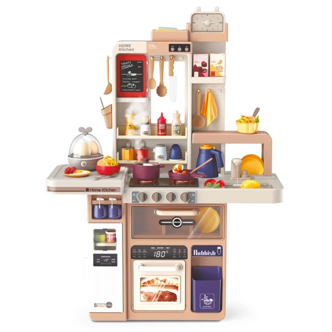 Детская большая кухня Limo Toy 889-232 (высота 93 см, свет, звук, вода, парогенератор, яйцеварка)