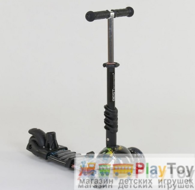 Самокат-беговел детский трехколесный Best Scooter (35110) 5 в 1, есть подсветка колес, PU-колеса, абстракция Самокат-беговел детский трехколесный Best Scooter (35110) 5 в 1, есть подсветка колес, PU-колеса, абстракция