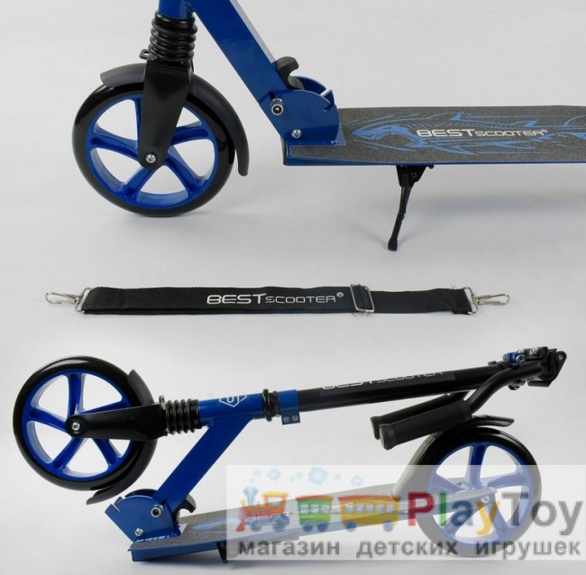 Самокат детский двухколесный Best Scooter (97540) "Shark", амортизатор, колеса 200 - PU Самокат детский двухколесный Best Scooter (97540) "Shark", амортизатор, колеса 200 - PU