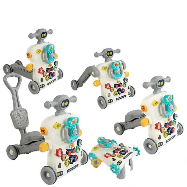 Ходунки-каталка Activity Walker 6036 6 в 1 (подсветка, звук, мелодии, пискавка, пальчиковые игры, сортировка по формам)
