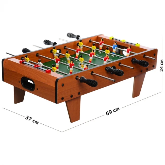 Настольный футбол Limo Toy 2035N (69x37x24 см, деревянный, 6 штанг) Настольный футбол Limo Toy 2035N (69x37x24 см, деревянный, 6 штанг)