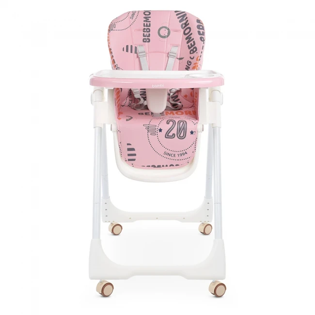 Стульчик для кормления Bambi M 5673-8 (съемный столик, чехол, 4 колеса) Стульчик для кормления Bambi M 5673-8 (съемный столик, чехол, 4 колеса)