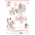 Коляска для кукол DeCuevas 80079 Koala (классическая, корзинка, рюкзак)