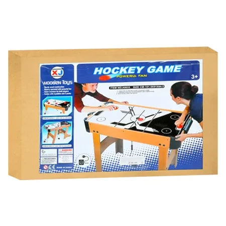 Аэрохоккей Hockey Game A0033 (игровое поле 100x49 см, деревянный, на ножках, от сети)