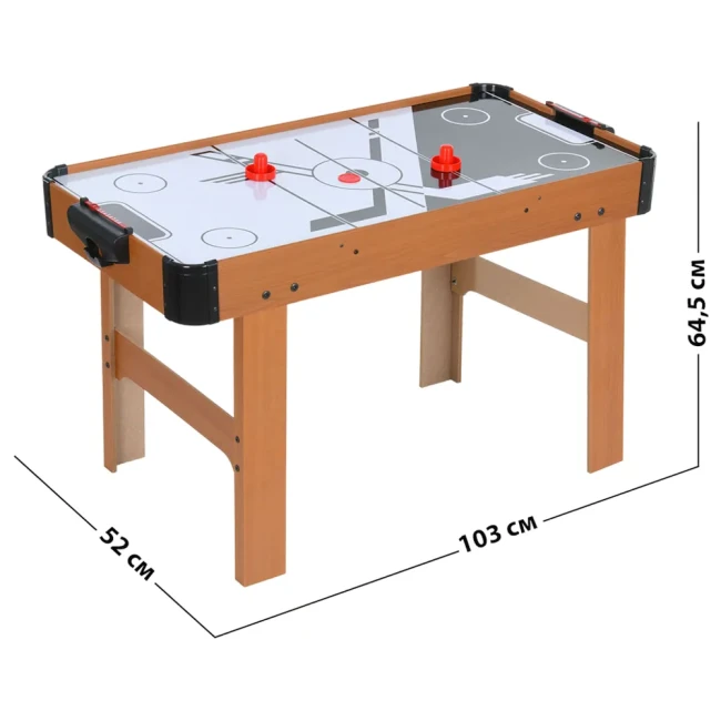 Аэрохоккей Hockey Game A0033 (игровое поле 100x49 см, деревянный, на ножках, от сети)