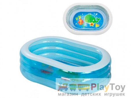 Детский надувной бассейн Intex (57482) Овальный "Нежность" 238 литров,163 x 107 x 46 см