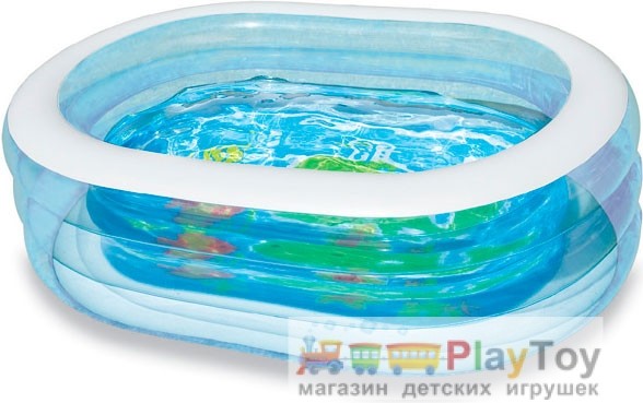 Детский надувной бассейн Intex (57482) Овальный "Нежность" 238 литров,163 x 107 x 46 см