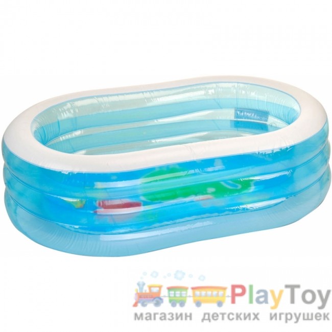 Детский надувной бассейн Intex (57482) Овальный "Нежность" 238 литров,163 x 107 x 46 см