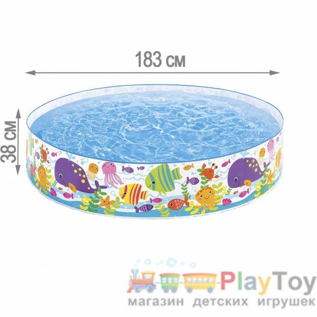 Басейн дитячий каркасний Intex 56452 Океан 183 х 38 см