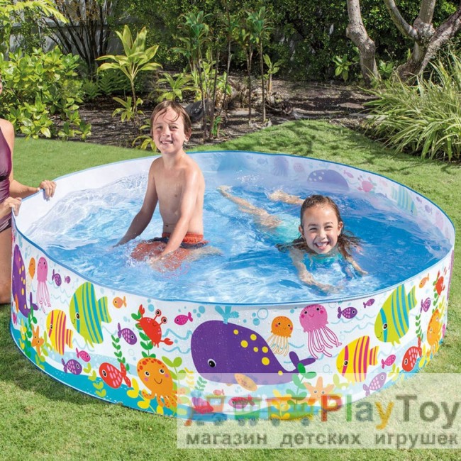 Басейн дитячий каркасний Intex 56452 Океан 183 х 38 см