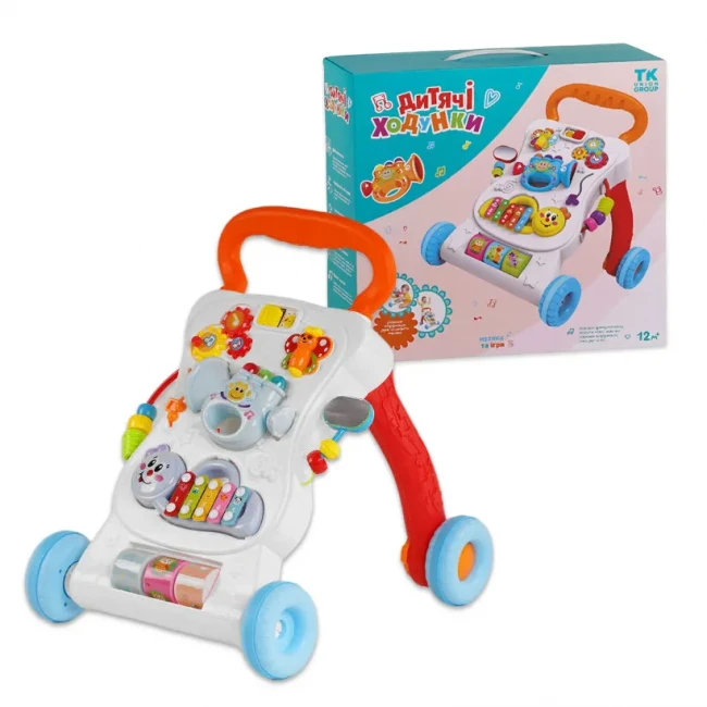 Ходунки-каталка TK Union Group 17739 (съемная панель, мелодии, ксилофон, пальчиковые игры) Ходунки-каталка TK Union Group 17739 (съемная панель, мелодии, ксилофон, пальчиковые игры)
